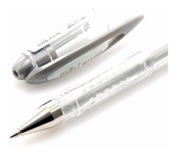 Caneta em Gel Uni-Ball Signo Branca 0.7mm - Ideal para Papéis Escuros