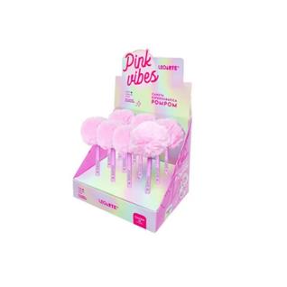 Caneta Esferográfica Pompom Pink Vibes - LeoArte 1Unidade