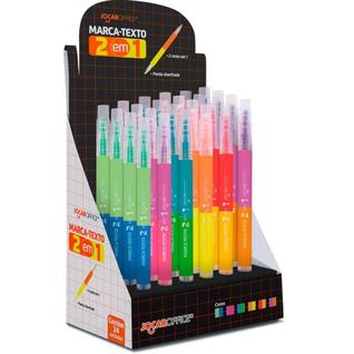 Caneta Marca Texto Jocar 2 em 1 6 Combinações de Cores DP.C/24