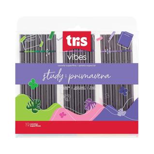 Caneta Ponta Super fina 0,4 mm Tris Vibes 19 Cores Primavera