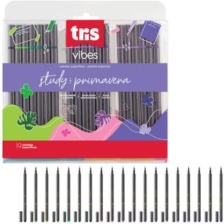 Caneta superfina vibes - primavera - 0,4mm - 19 cores - tris