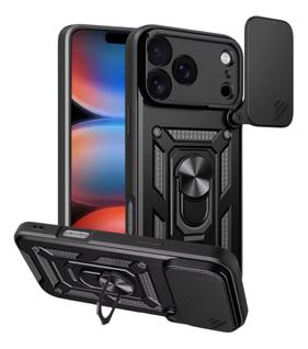 Capa Armor Militar iPhone 17, 17 Pro, 17 Air, 17 Pro Max Anti Choque Blindada Suporte Anel
