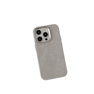 Capa Case Genérica para iPhone Estilo Jeans Cinza Magsafe