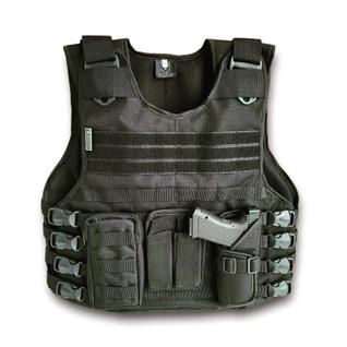 Capa de colete modular preta ripstop