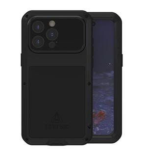 Capa LOVE MEI Powerful para iPhone 15 Pro Max preta