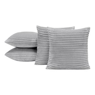 Capas de Almofadas Velvet Bariloche Tecido Flannel Jacquard Toque Fofinho 45cm x 45cm 04 P