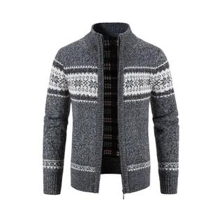 Cardigã De Lã Masculino Para O Inverno, Suéter De Natal, Casaco Casual De Lã E Cashmere
