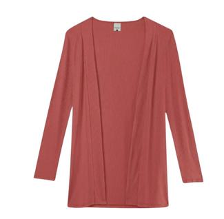 Cardigan Canelado Estiloso produção Elegante Modela Silhueta