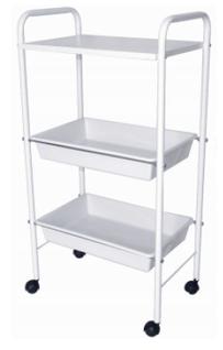 Carrinho Auxiliar p/ Estética em Geral - Branco