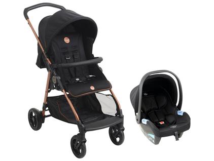 Carrinho c/ Bebê Conforto Travel System LUI Cobre Burigotto