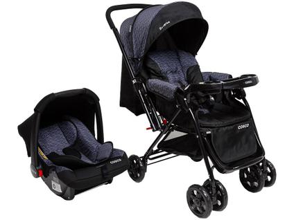 Carrinho de Bebê Alça Reversível com Bebê Conforto Cosco Kids Travel System Reverse 0 a 15