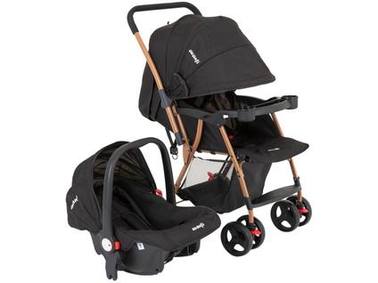Carrinho de Bebê Reversível com Bebê Conforto Avanti Travel System Owen 6 Rodas 15kg