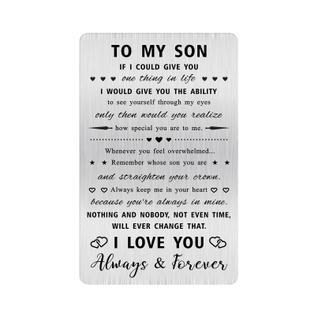 Cartão de carteira Alotozo para meu filho, lembre-se de quem você é filho