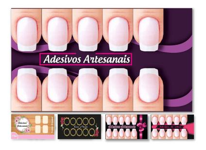 Cartão Para Fazer Película De Unha 500 Und
