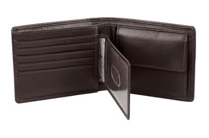 Cartera Karla Hanson Martin con Monedero RFID de Cuero Espresso