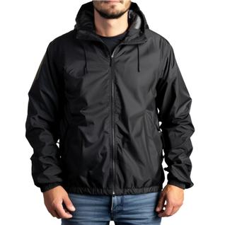 Casaco jaqueta corta Vento Masculino impermeável liso inverno capuz ziper até g4