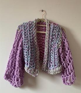 Casaco Rosana tons pastel