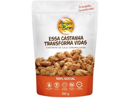Castanha de Caju Caramelizada 100g Amigos do Bem