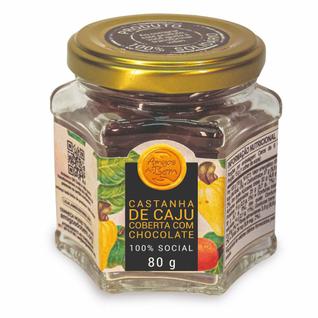 Castanha de Caju com Chocolate 80g Amigos do Bem