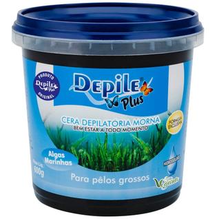 Cera Depilatória Algas Marinhas Depile Plus 600g Menos Dor