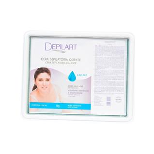 Cera Depilatória Quente Azuleno 1kg - Depilart