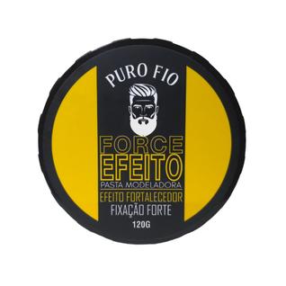 Cera Modeladora Masculina Puro Fio 120g Fixação Forte Pasta Modeladora Profissional