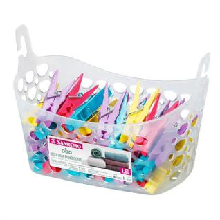 Cesto Para Prendedores Pregadores Plástico Sanremo 1,6L