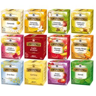 Chá Twinings Kit 12 Caixas 10 Un 120 Sachês