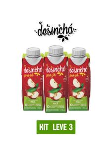 Chá verde desinchá pra já maça 250ml - kit 3 unid