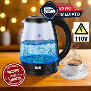 Chaleira Elétrica Vidro 110V Linha Suprema Jarra Eletrica Para Preparar Café Chá Chimarrão
