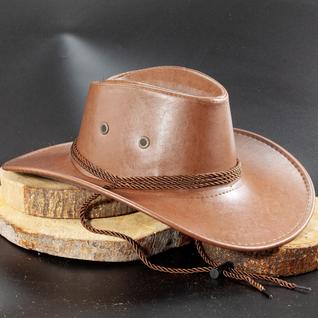 Chapéu Estilo Australiano Country Com Corda Ajustável