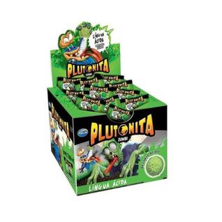 Chicle Arcor Plutonita Zumbi Língua Ácida Caixa 180g