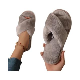 Chinelo Pelúcia Feminino com Estampa de Leopardo - Confortável e Quente