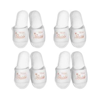 Chinelos Dourados Verde Menta Rosa Para Madrinhas E Convidadas De Casamento, Abertos Na Po