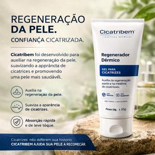 Cicatribem 150g: Regenerador Dérmico Anti Estrias para Pele Bonita e Renovada