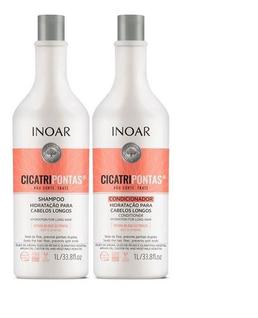 Cicatripontas Inoar Hidrata custo benefícios Litro lavatório Grande Shampoo e Condicionado