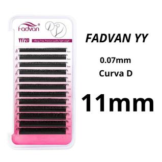 Cílios Fadvan Volume Brasileiro Fio Y Curva D/C Mix 8-14mm E Tamanhos Variados