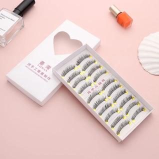 Cílios Individuais 10 Pares Estilo Kim K Volume Desconectado Tendência Maquiagem Blogueira