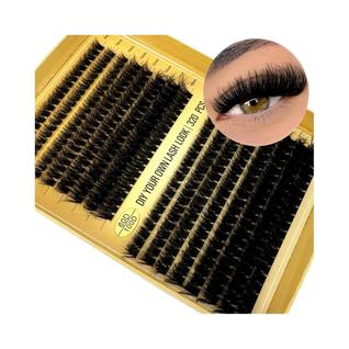Cílios Postiços Em Tufos Fluffy 60D 80D 100D 8-16mm 320 Para Aplicação Doméstica DIY
