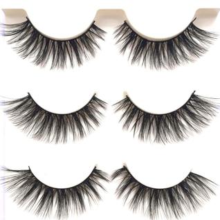 Cílios postiços U Miss Hair Korea Fiber Faux Mink feitos à mão