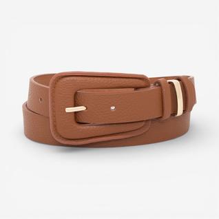 Cinto Feminino Fivela Encapada Caramelo
