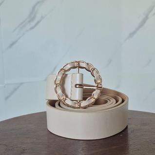 Cinto Feminino Fivela Redonda Trançada VALERIA