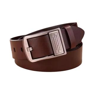 Cinto Masculino De Couro Legítimo Com Fivela De Liga Metálica, Luxuoso, Para Jeans E Uso C