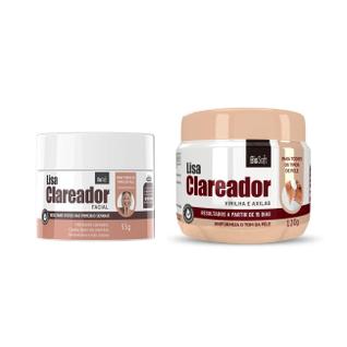 Clareador De Corpo E Facial Para Manchas Escuras Na Pele Kit
