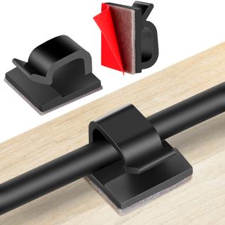 Clipes de cabo TidyHelper Adhesive Cable Management 60 unidades