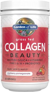 Colágeno em pó Garden of Life Grass Fed Cranberry 20 Serv