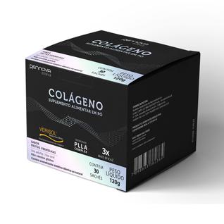 Colágeno em pó hidrolisado verisol com peptídeos biotina zinco selênio ácido hialurônico v