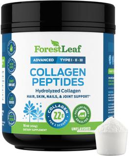 Colágeno Hidrolisado em Pó ForestLeaf - Sem Sabor - 41 Porções