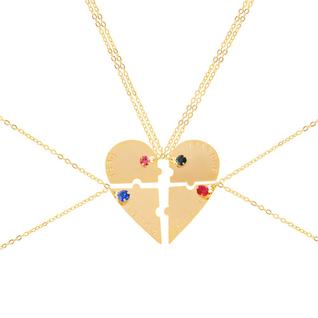 Colar De Melhores Amigas Best Friends Amizade 4 Pçs B18