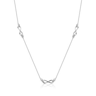 Colar em Prata 925 com Detalhes de Infinito Minimalista - Elegância e Delicadeza